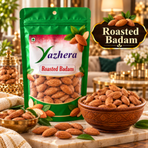 Premium roasted almonds – crunchy roasted Badam for healthy snacking and everyday enjoyment