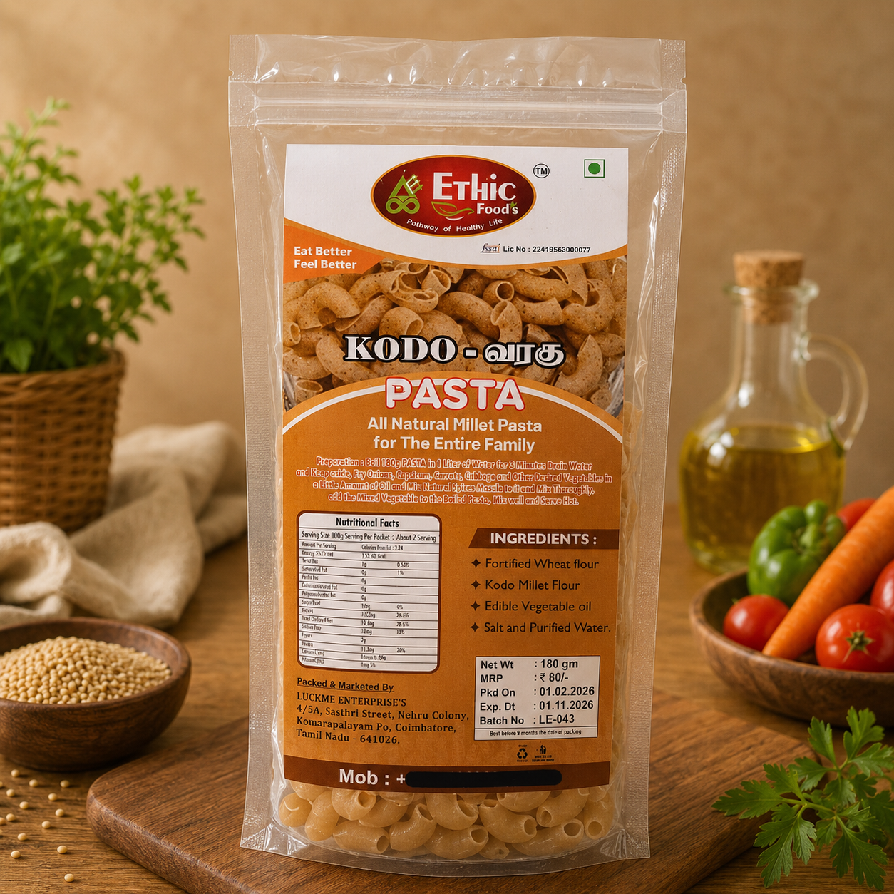 kodo millet pasta kodo millet pasta